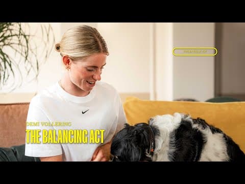 The balancing act - Demi Vollering at home
