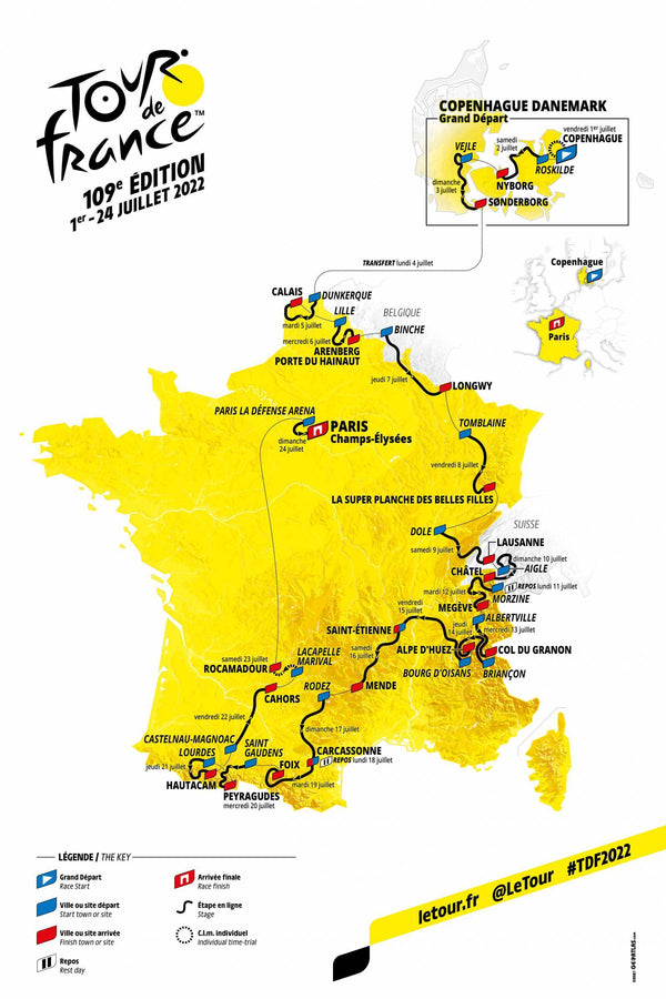 Tour de France 2022. Percorso e tappe clou.