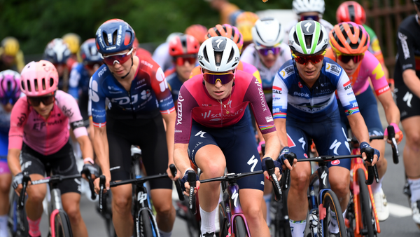 Demi Vollering left confused by 'comical' time penalty for drafting car at Tour de France Femmes