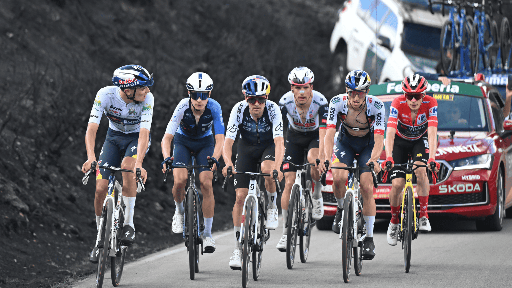 The Vuelta podium battle flared up on El Morredero’s scorched slopes - can Red Bull ignite their challenge?