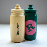 Rouleur Water Bottle Bidon - Ride Fast, Read Slow - Cream + Green
