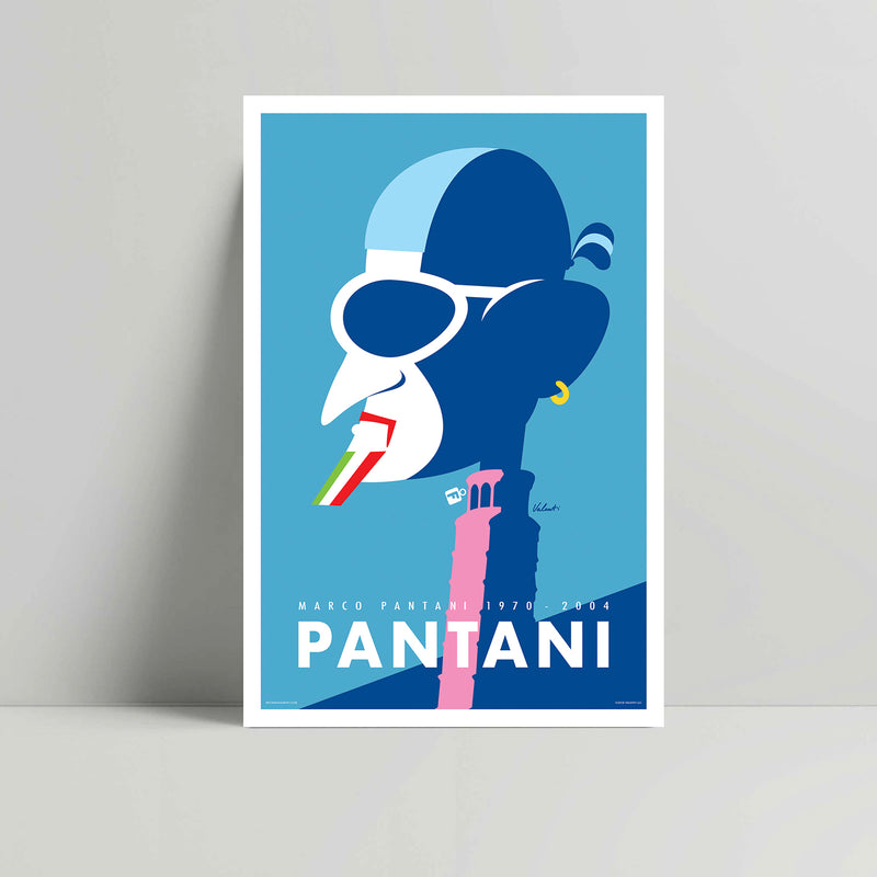 Pantani - Cycling Art print - Michael Valenti