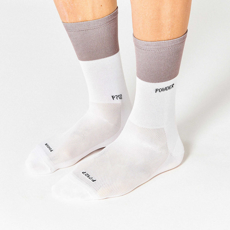 Fingerscrossed Socks - Block - Powder/White - Rouleur