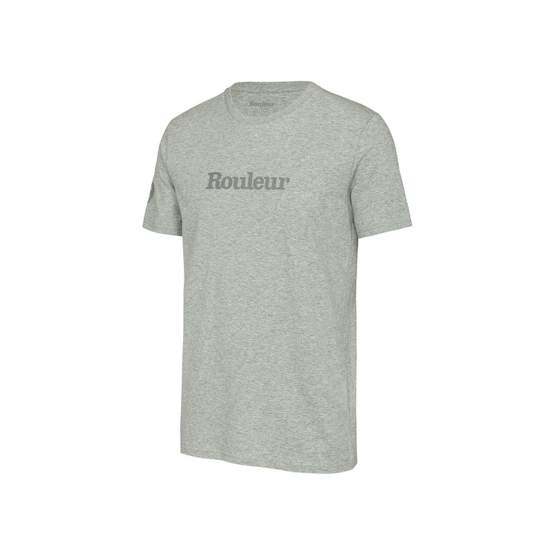 Rouleur Logo Organic T-Shirt – Tonal Grey - Rouleur